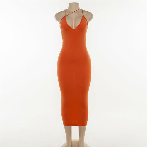 V-neck Sexy Slim Bodycon Dress