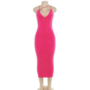 V-neck Sexy Slim Bodycon Dress